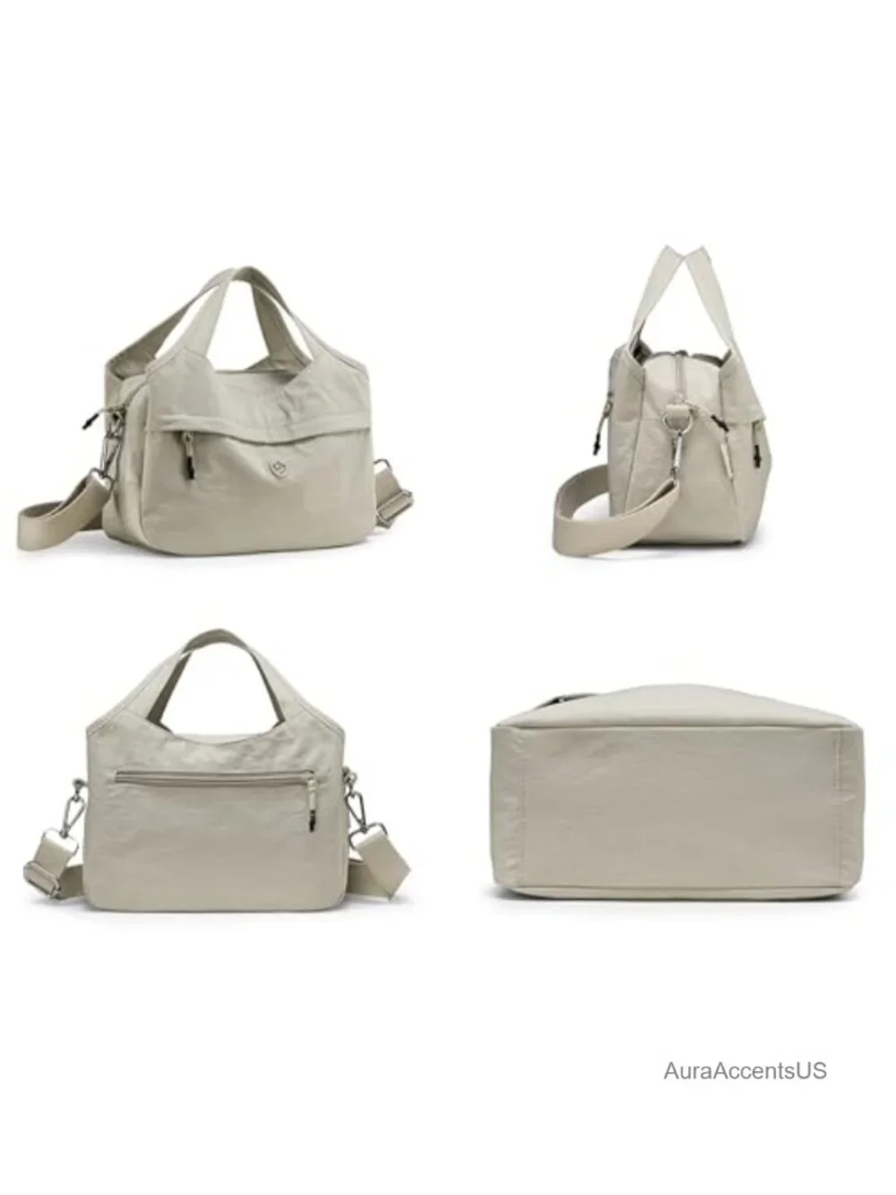 Polyester Nylon Hobo Shoulder Crossbody Bag Women's Purse Tote